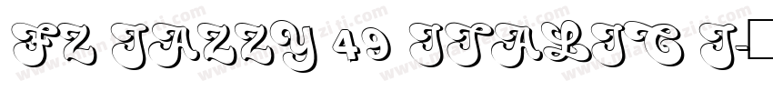 FZ JAZZY 49 ITALIC J字体转换